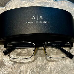 Armani Exchange Glossy Black Eyewear